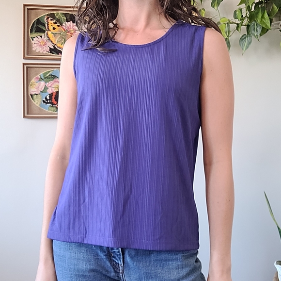 Purple slinky tank - Picture 3 of 4